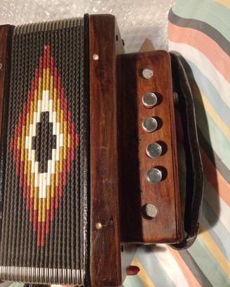 organetto 4 bassi legno