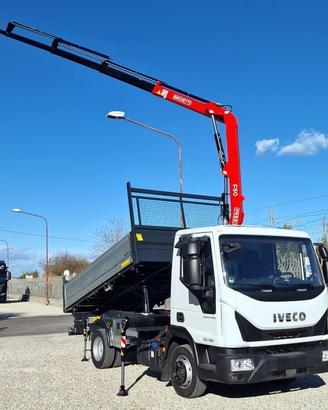IVECO EUROCARGO 75 80E19 E6 GRU + RIBALTABILE