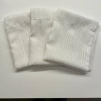 Set 3 tende bianche semitrasparenti 84x99 cm