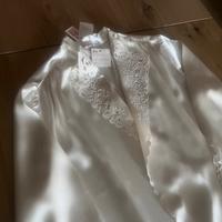 Vestaglia Seta ricamata a mano Kentelle