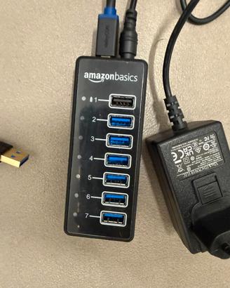 hub usb 3.0 amazonbasics 7 porte