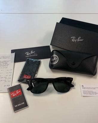Occhiali da sole Ray-Ban neri squadrati unisex