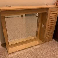 Mobile bagno con specchio e luce neon