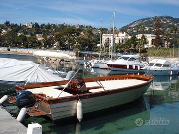 Barca in legno mogano made in Italy