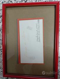 autografo Giorgio De Chirico 