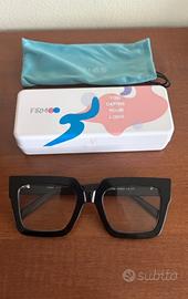 Occhiali con lenti antiriflesso blu da lettura