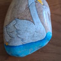 Sasso dipinto a mano