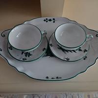 vassoio e tazze Ceramica Artistica Imola