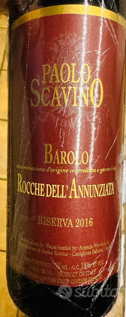 PAOLO SCAVINO ROCCHE ANNUNZIATA RISERVA 2016 - Collezionismo In vendita ...