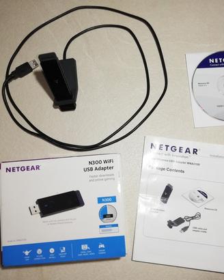 Netgear N300 Adattatore USB wireless WNA3100