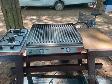 Barbeque gas inox