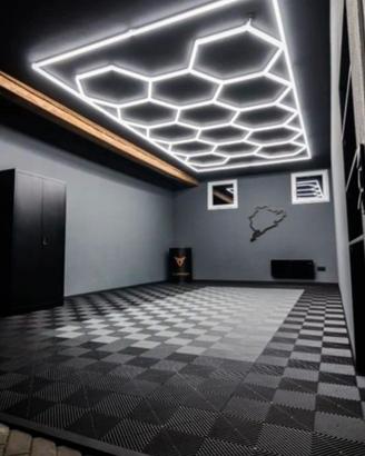 Luci a led esagonali per garage