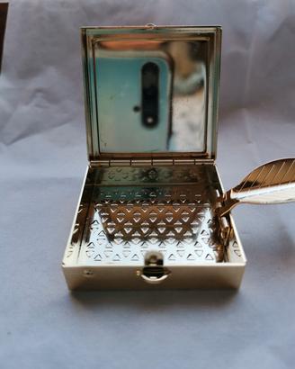 portacenere da borsetta con specchio 