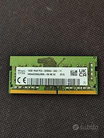 16Gb (1x16Gb) SK Hynix DDR4 Sodimm 3200Mhz