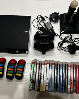 Sony Play Station PS3 Slim 160GB + molti accessori