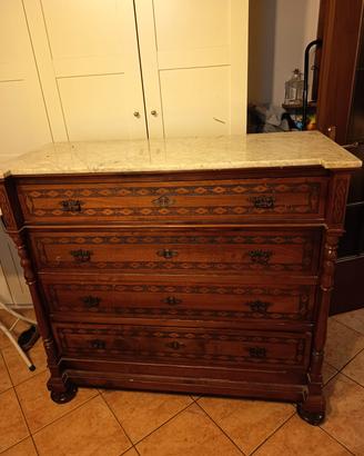 Settimino/cassettone alto 4 cassetti 1920