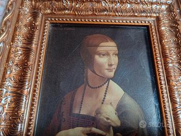 Riproduzione Dama con l'ermellino Fabbri editore