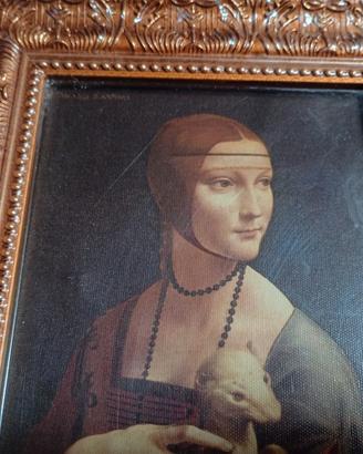 Riproduzione Dama con l'ermellino Fabbri editore