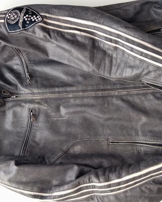 Giacca moto in pelle bikers TG.48