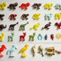 MODELLINI ANIMALI BINOCOLO CHITARRA GOBBO SPILLE