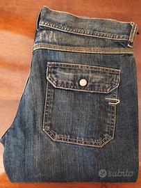 Blue jeans vintage donna vita bassa zampa Diesel
