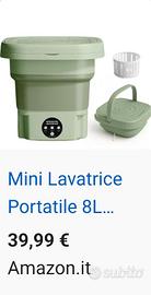 MINI LAVATRICE PIEGHEVOLE PORTATILE