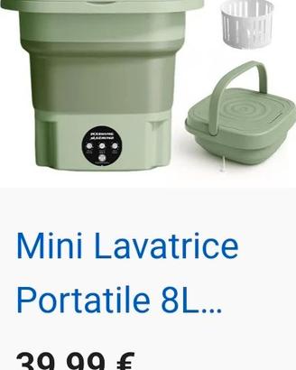 MINI LAVATRICE PIEGHEVOLE PORTATILE