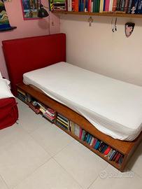 Letto originale Flou contenitore con libreria 
