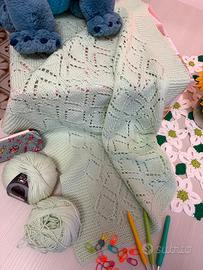 Copertina per carrozzino in lana merino