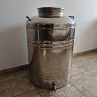 Recipiente in acciaio inox per olio, vino, acqua