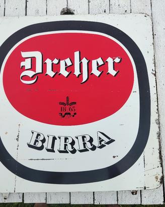 insegna smaltata vintage Dreher 