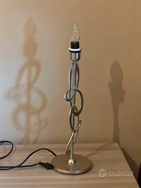 2 Lampade da tavolo design moderno metallo