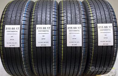 4 GOMME 215 60 17 CONTINENTAL 100% RIF3936