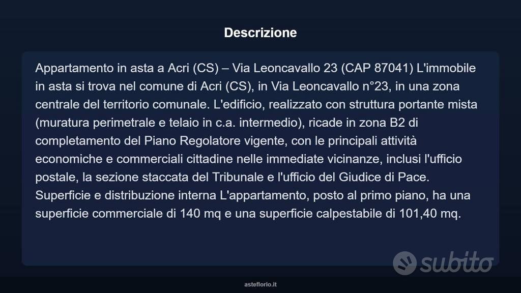 Appartamento – Acri, Cosenza - Vista 4