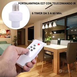 PORTALAMPADA E27 CON TELECOM IR ON/OFF E 6 TIMER