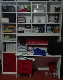 Libreria/Scrivania per Studio