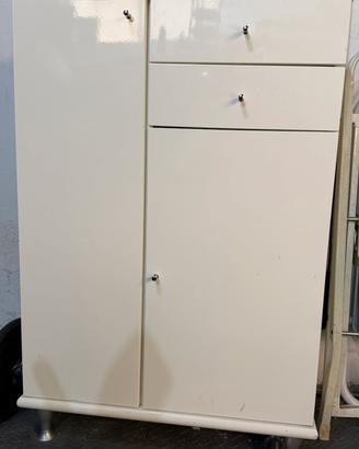 ARMADIETTO DA BAGNO BIANCO LUCIDO VINTAGE