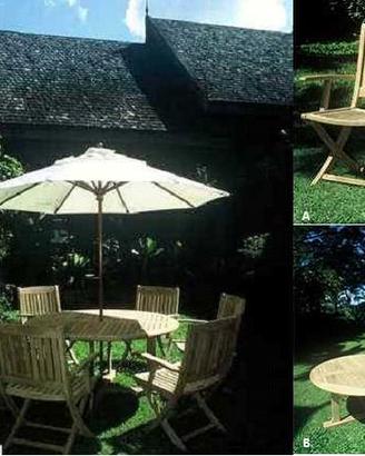 arredi giardino legno Teak teck tek