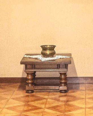 Salottino completo di tavolino in noce