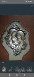 quadro sacra famiglia argento 
