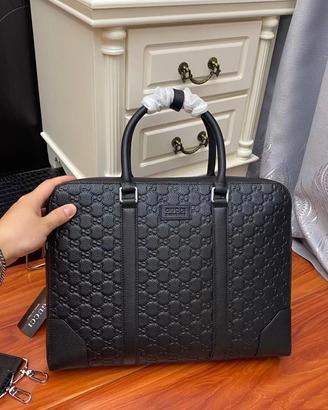 Borsa da lavoro da uomo Gucci in vera pelle