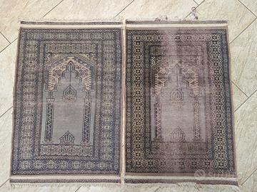 n. 2 Tappetini scendiletto Persiani in Seta