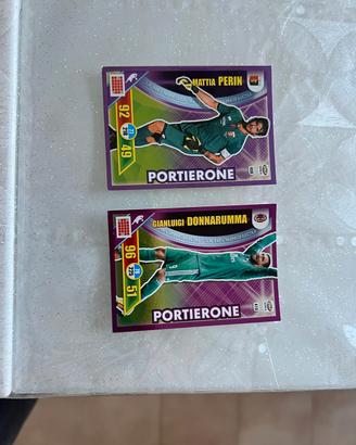 2 figurine della "Calciatori Panini 2017-2018"