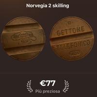 Moneta 2 skillimg della norvegia del 1811
