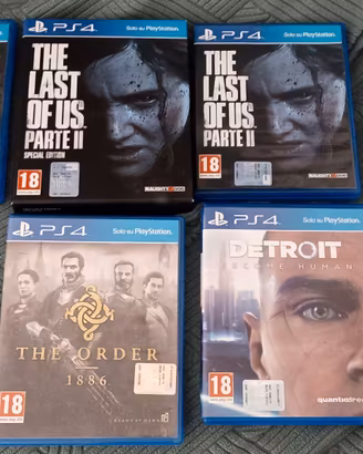 Playstation 4 Set 5 Giochi Esclusive Sony (TLOU2)