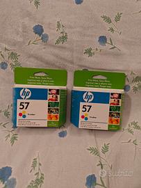 X2 HP 57 cartucce tricolor sigillate