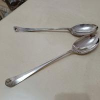 N.2 cucchiai da portata in Silver Plated