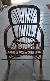 seggiolino in vimini  x bambino 