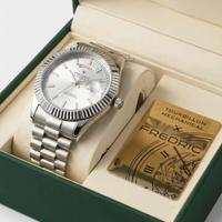 Orologio Fredric dual time acciaio