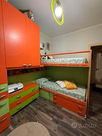 cameretta con letto a castello